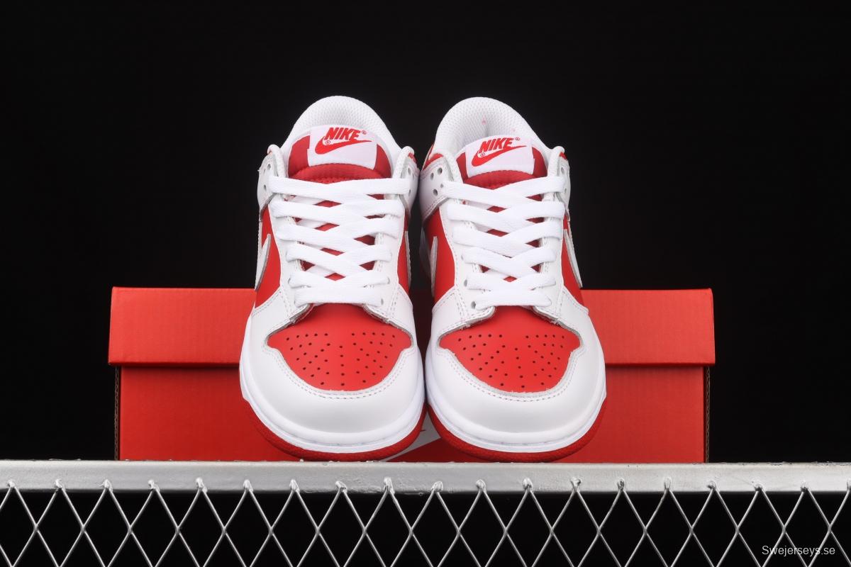 NIKE SB DUNK Retro Low White/University Red University Red Slam Dunk Series low-side leisure sports skateboard shoes CW1590-600