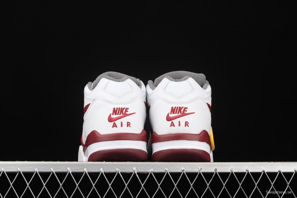 NIKE Air Flight 89 white and red air cushion basketball shoes DD1173-100