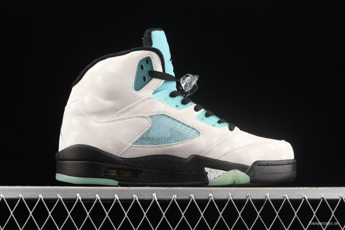 Air Jordan 5 Island Green Snow Leopard 3M reflective Allen Guo with CN2932-100s