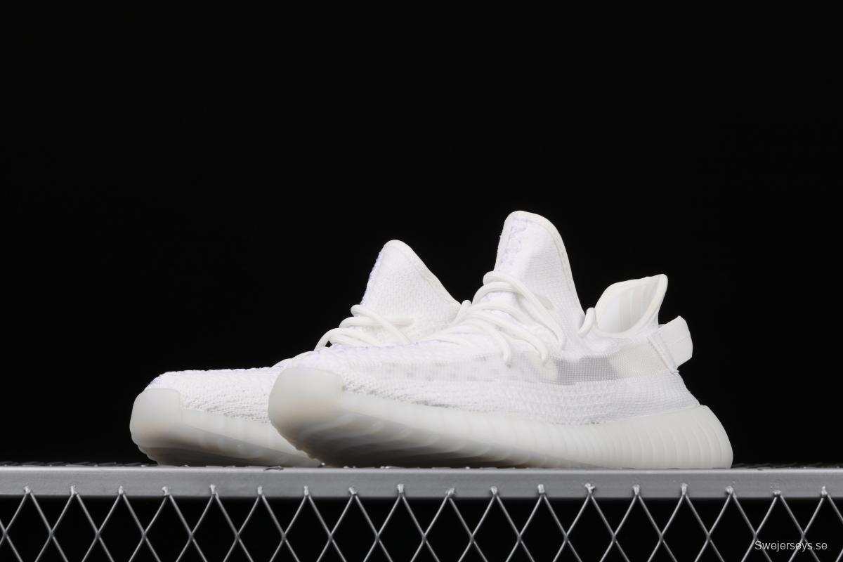 Adidas Yeezy 350 Boost V2 EG7962 Darth Coconut 350 second generation pure white hollowed-out silk color matching