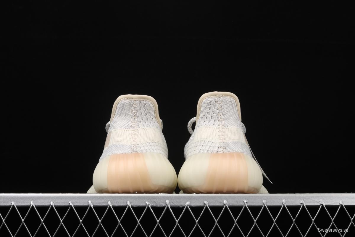 Adidas Yeezy 350 Boost V2 FU9161 Darth Coconut 350 second generation beard white hollowed-out angel color BASF Boost original