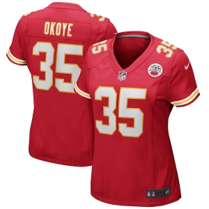 Women's Christian Okoye Red Retired Player Limited Team Jersey