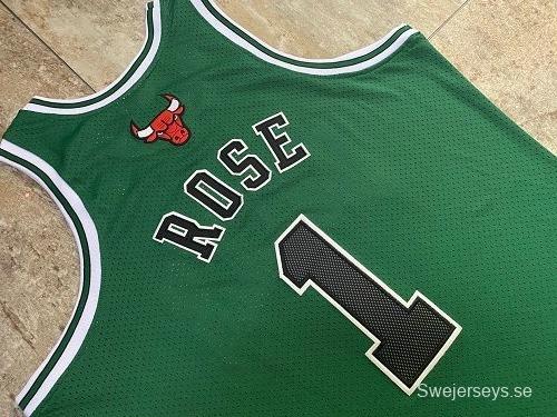 Men's Derrick Rose Green Retro Classic Team Jersey