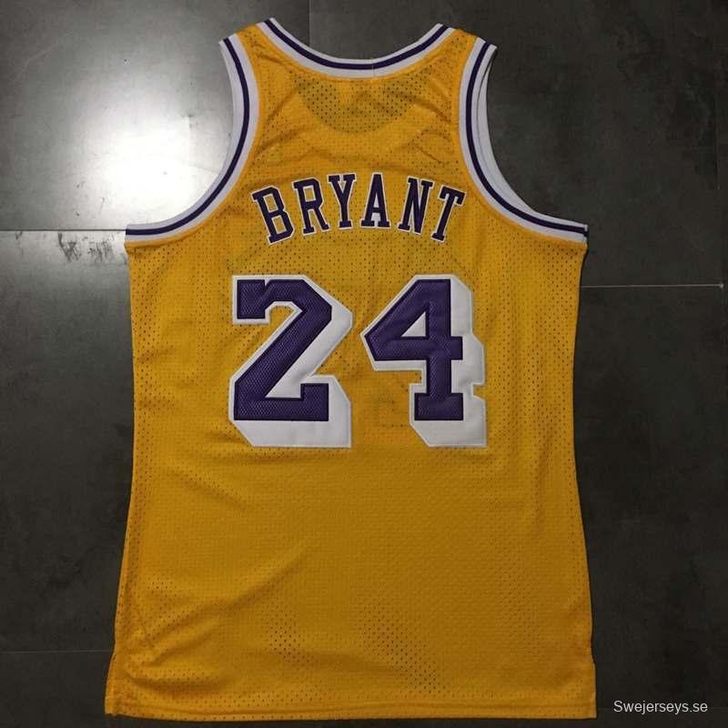 Men's Kobe Bryant Yellow Retro Classic Team Jersey