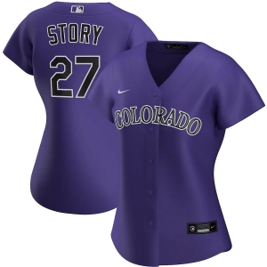 Women's Trevor Story Purple Alternate 2020 Player Team Jersey