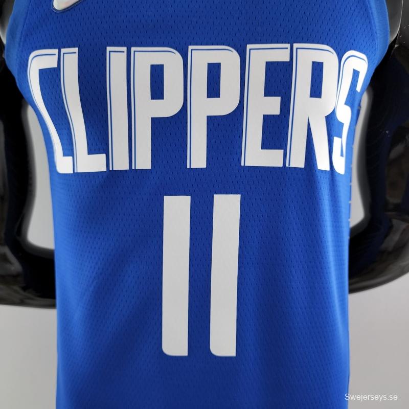 75th Anniversary WALL#11 Los Angeles Clippers NBA Jersey Blue