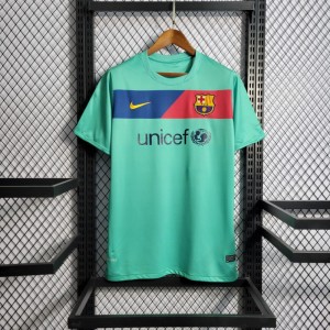 Retro 10/11 Barcelona Away Green Jersey