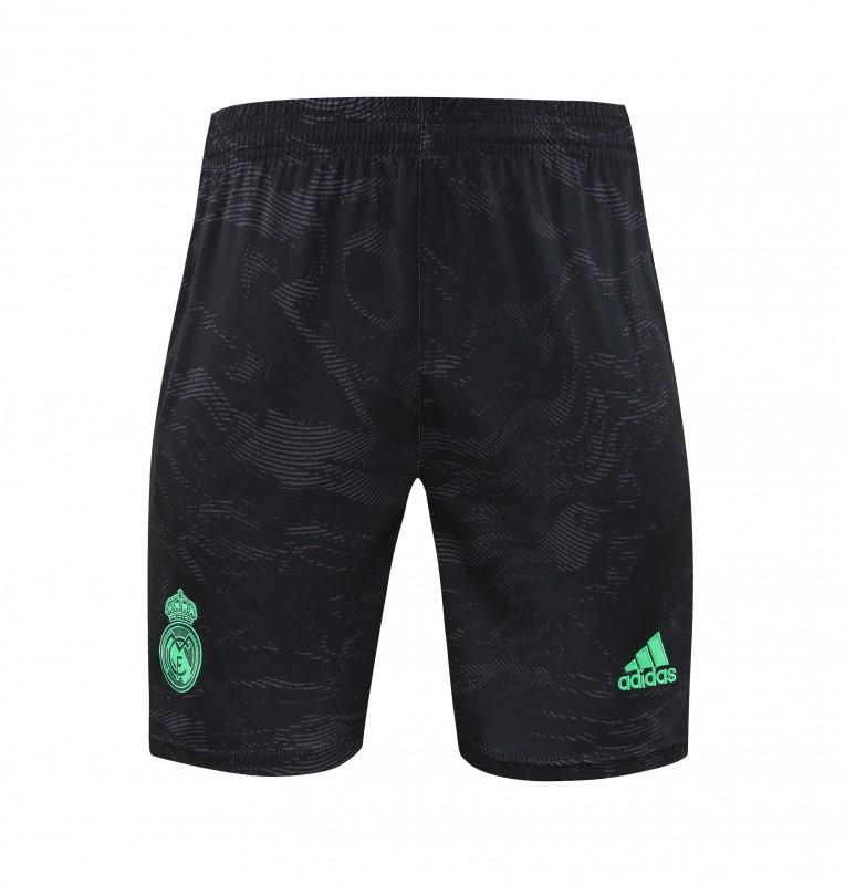 23-24 Real Madrid Black Green Pattern Vest Jersey+Shorts