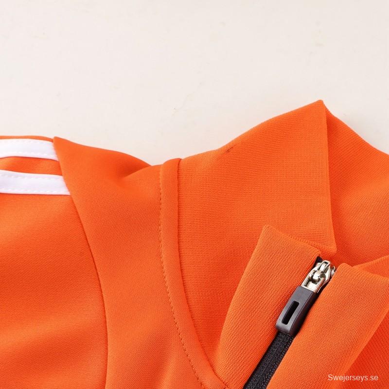 23/24 Adidas Orange/Navy Full Zipper +Pants