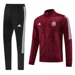 23/24 Bayern Munich Wine Full Zipper Jacket+Pants