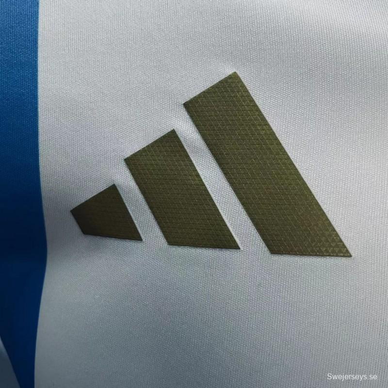 Player Version 2024 Argentina Long Sleeve Home Jersey