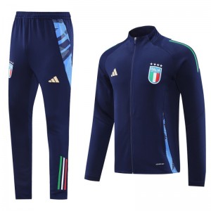 2024 Italy Navy Full Zipper Jacket +Long Pants