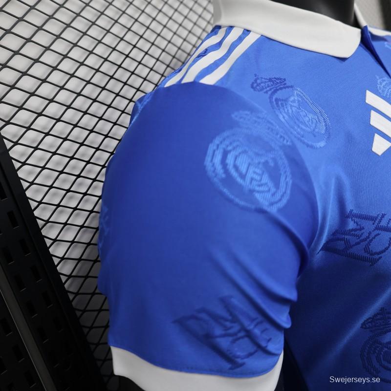 Player Version 24/25 Real Madrid Blue Pre-Match Jersey