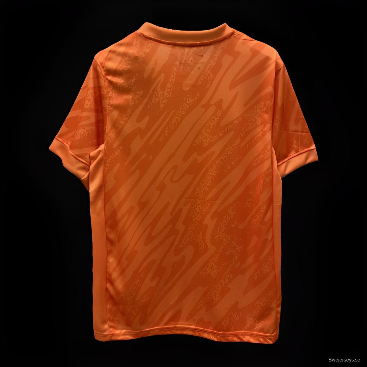 2024 England Orange Goalkeeper Jersey